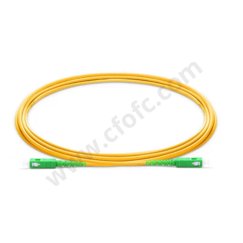 Fiber Optic SC/APC-SC/APC Singlemode Simplex 3.0mm patchcord LSZH outer sheath