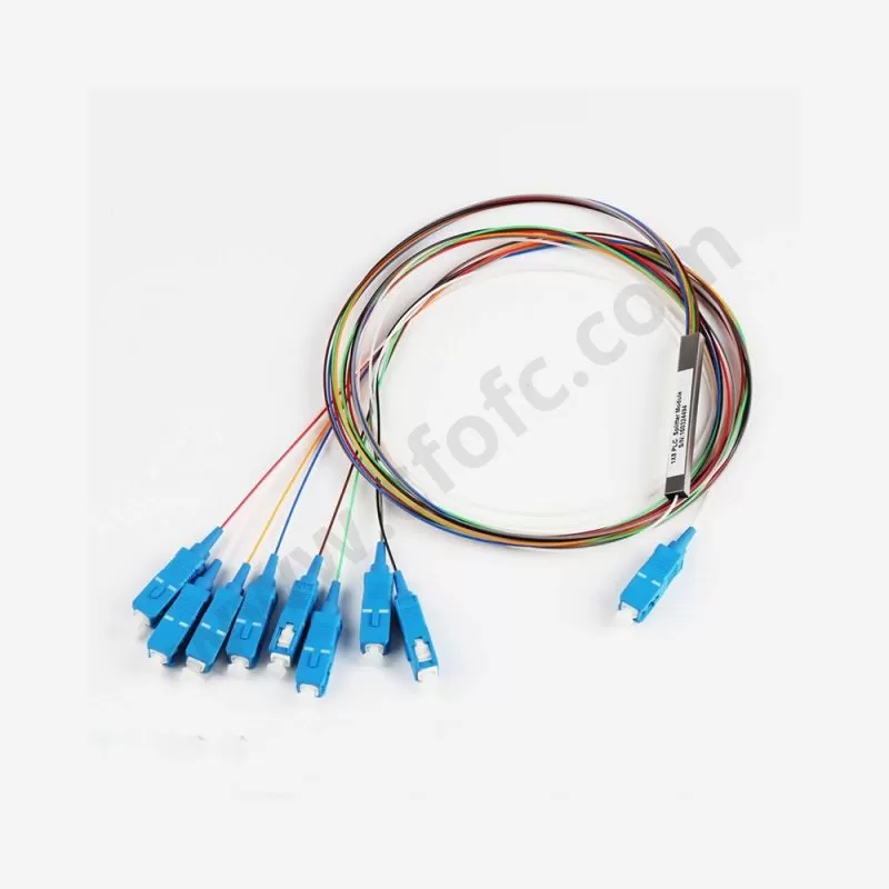 1x8 SC/UPC Mini Steel Tube PLC Splitter