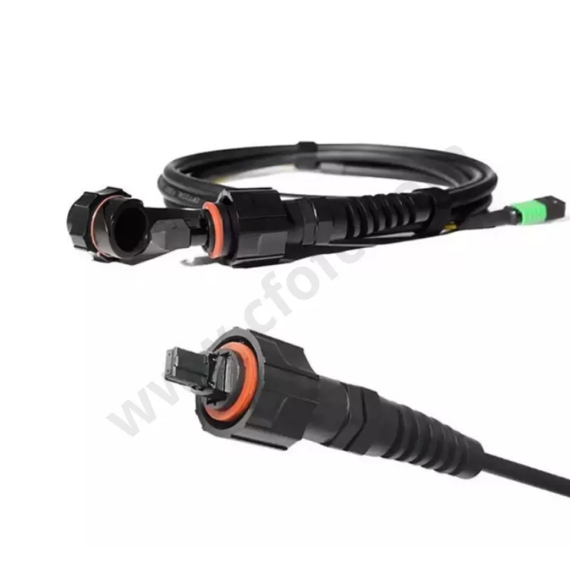 FTTA ODVA IP67 Connector Waterproof MPO LC SC Fiber Optic Patch Cord