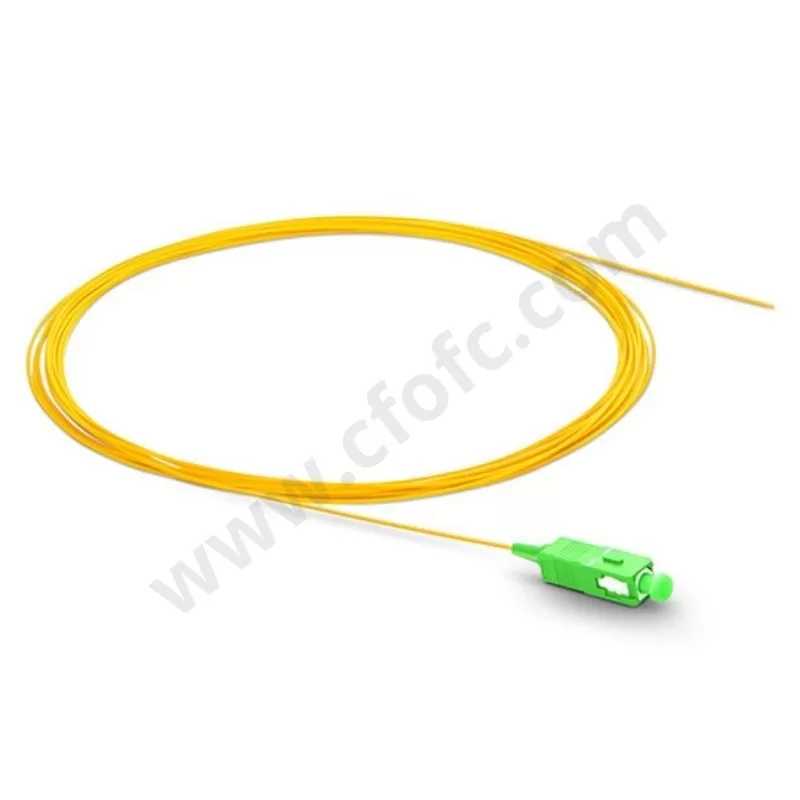 SC APC/UPC Simplex OS2 Single Mode PVC 0.9mm/2.0mm Fiber Optic Pigtail