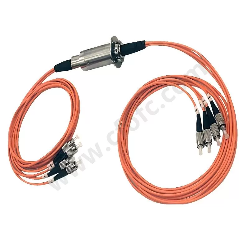 Fiber Optic Rotary Joint 360 degree slip ring multi channels SM MM